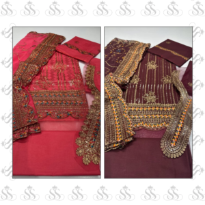 3pc Luxury Lawn – Ready To Wear Chiffon Duppatta