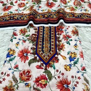 2Pc Digital Printed Bana Dora Kameez & Dupatta