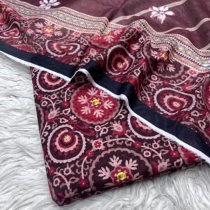 3Pc Bana Dora Lawn Unstitched Suit