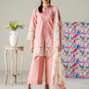 Faiza Faisal – Blush Horizon 3PC Unstitched Printed Lawn Suit