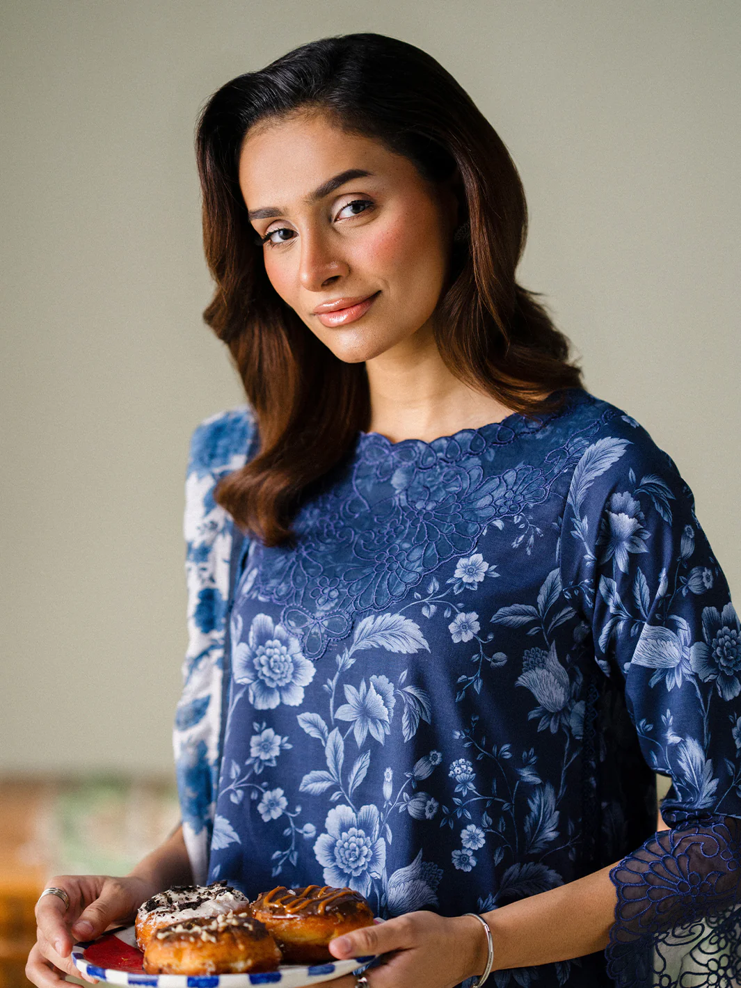 Faiza Faisal - Midnight Meadow 3PC Unstitched Printed Lawn Suit