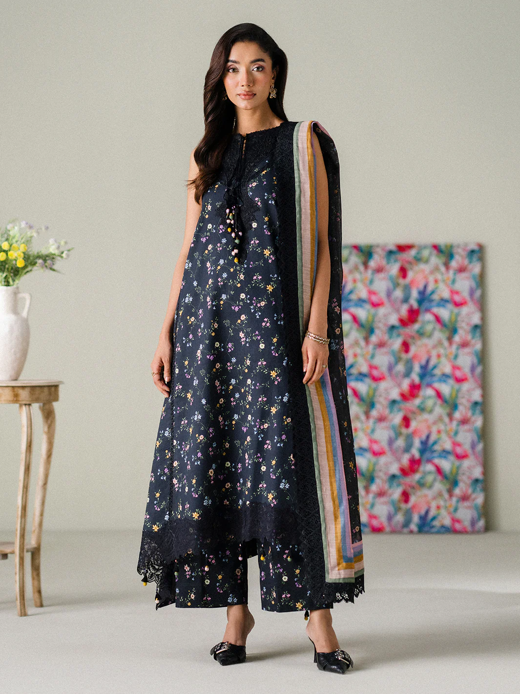 Faiza Faisal - Twilight Charm 3PC Unstitched Printed Lawn Suit