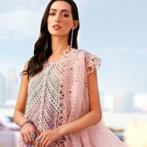 Premium Swiss Lawn Embroidered Suit with Silk Dupatta | Affordable Luxury Summer Collection