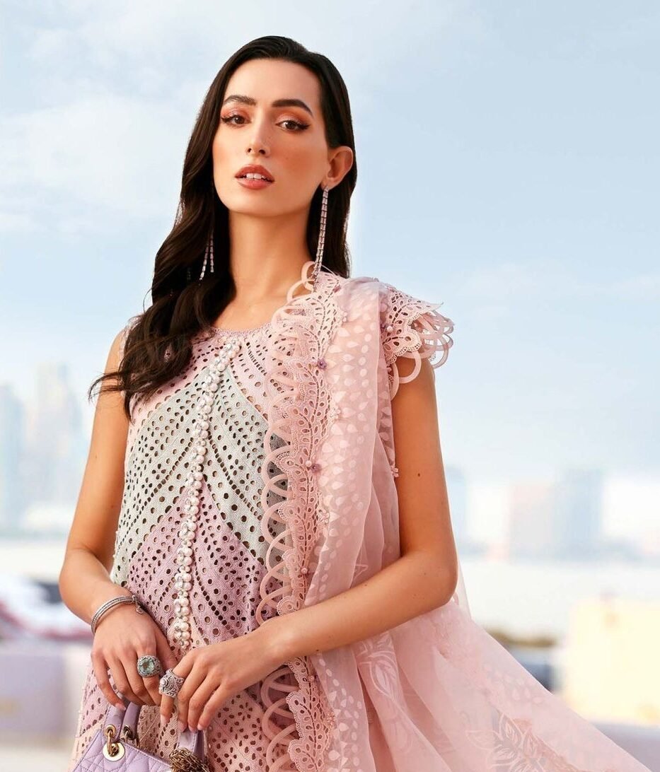 Premium Swiss Lawn Embroidered Suit with Silk Dupatta | Affordable Luxury Summer Collection