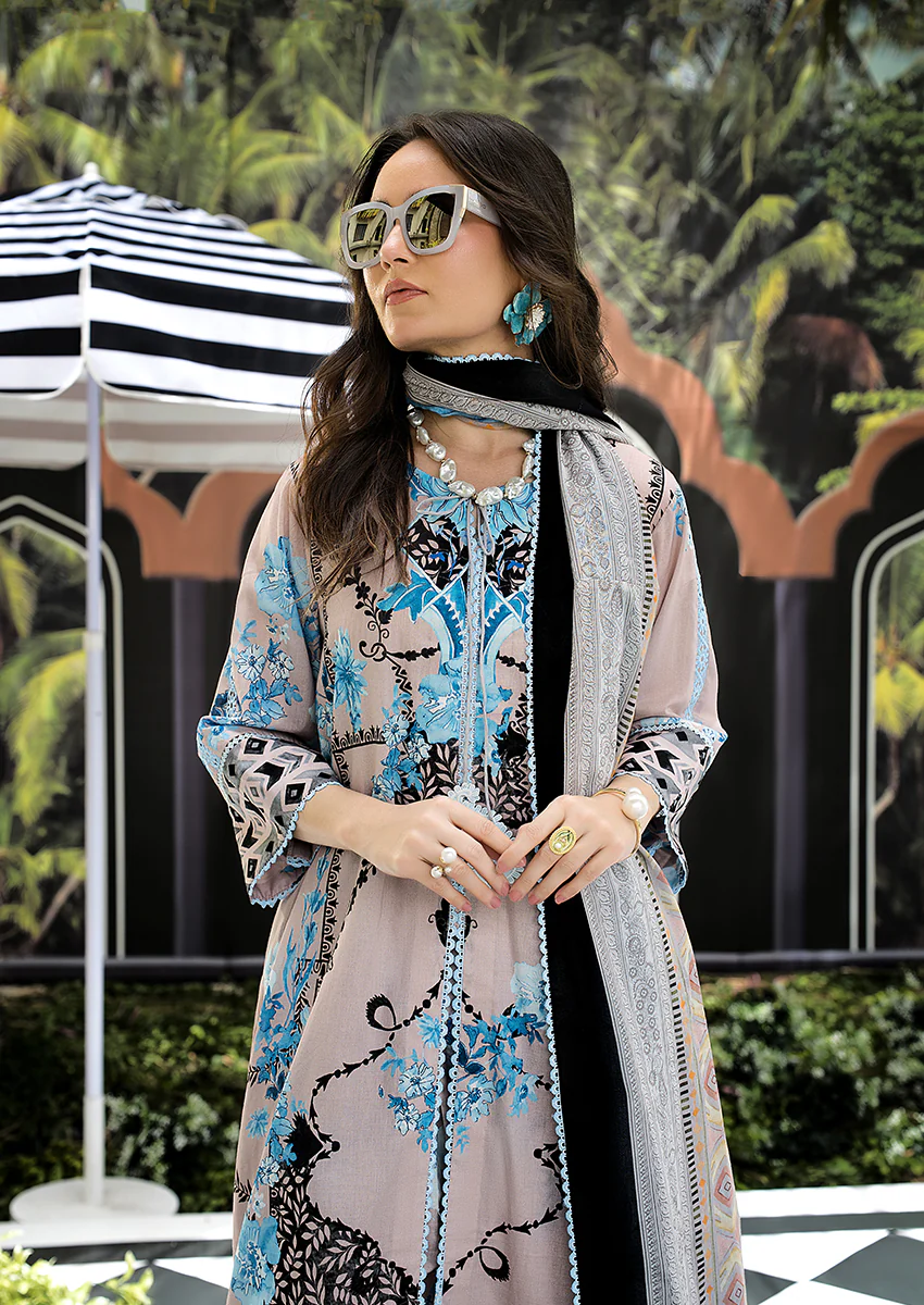 Ayesha Ibrahim - Lush Laila 3PC Unstitched Printed Lawn Suit