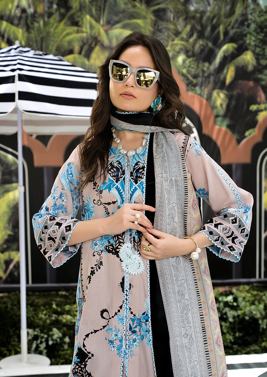 Ayesha Ibrahim - Lush Laila 3PC Unstitched Printed Lawn Suit