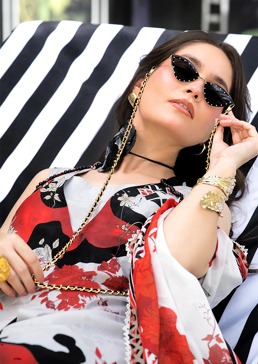 Ayesha Ibrahim - Berry Bano 3PC Unstitched Printed Lawn Suit
