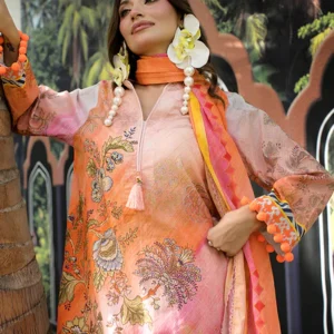 Ayesha Ibrahim – Rost Ride 3PC Unstitched Printed Lawn Suit