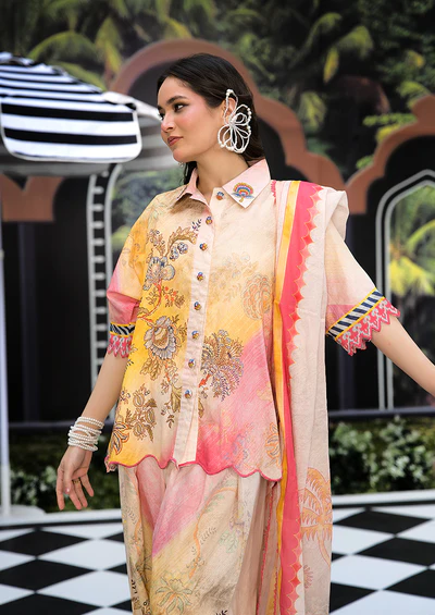 Ayesha Ibrahim - Sunsrise Abeeha 3PC Unstitched Printed Lawn Suit
