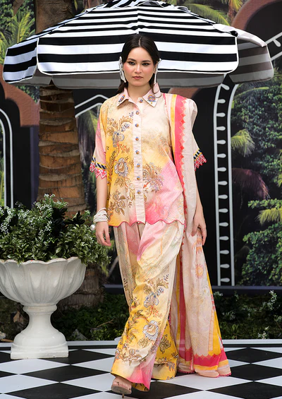 Ayesha Ibrahim - Sunsrise Abeeha 3PC Unstitched Printed Lawn Suit