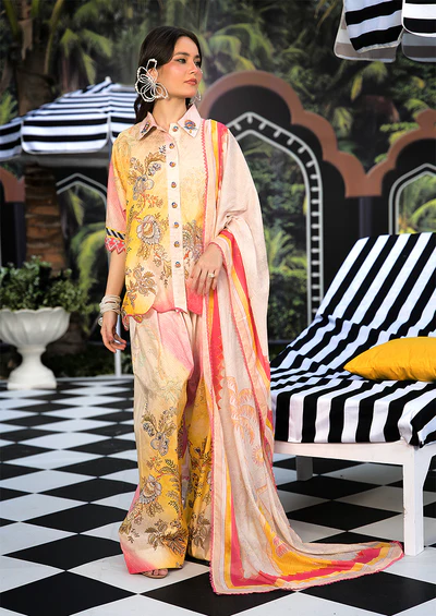 Ayesha Ibrahim - Sunsrise Abeeha 3PC Unstitched Printed Lawn Suit