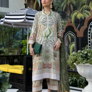Ayesha Ibrahim – Mint Mehro 3PC Unstitched Printed Lawn Suit