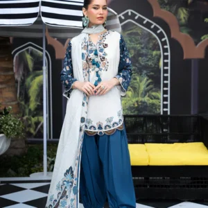 Ayesha Ibrahim – Ayka Bloom 3PC Unstitched Printed Lawn Suit