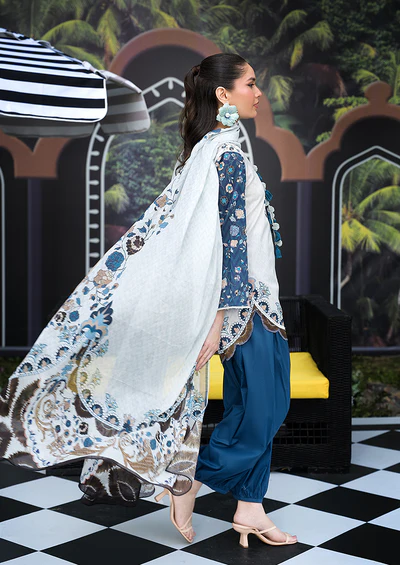 Ayesha Ibrahim - Ayka Bloom 3PC Unstitched Printed Lawn Suit