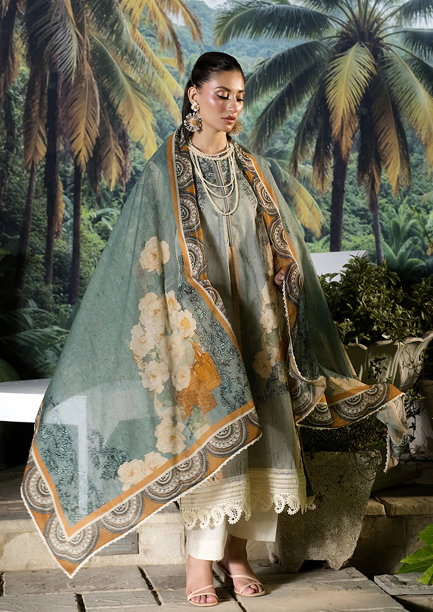 Ayesha Ibrahim - Mist Noor 3PC Unstitched Printed Lawn Suit