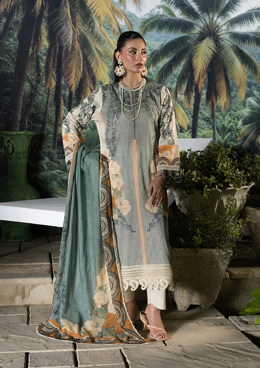 Ayesha Ibrahim - Mist Noor 3PC Unstitched Printed Lawn Suit